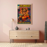 Los Angeles Hollywood Dreamscape Pop Culture Poster