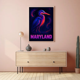 Maryland Wildlife Art Poster