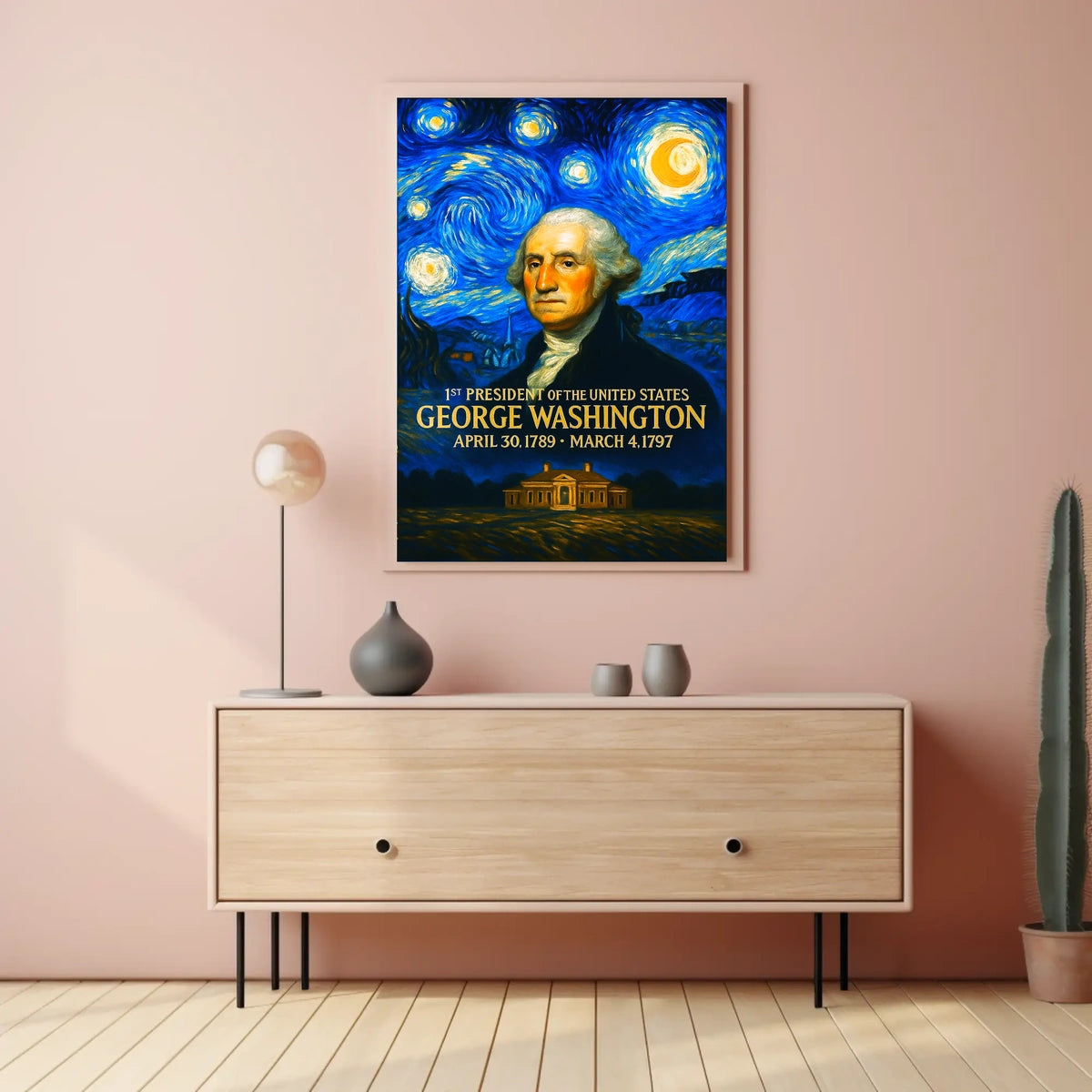 George Washington 1st President of the United States Presidential Masterpiece Series Poster