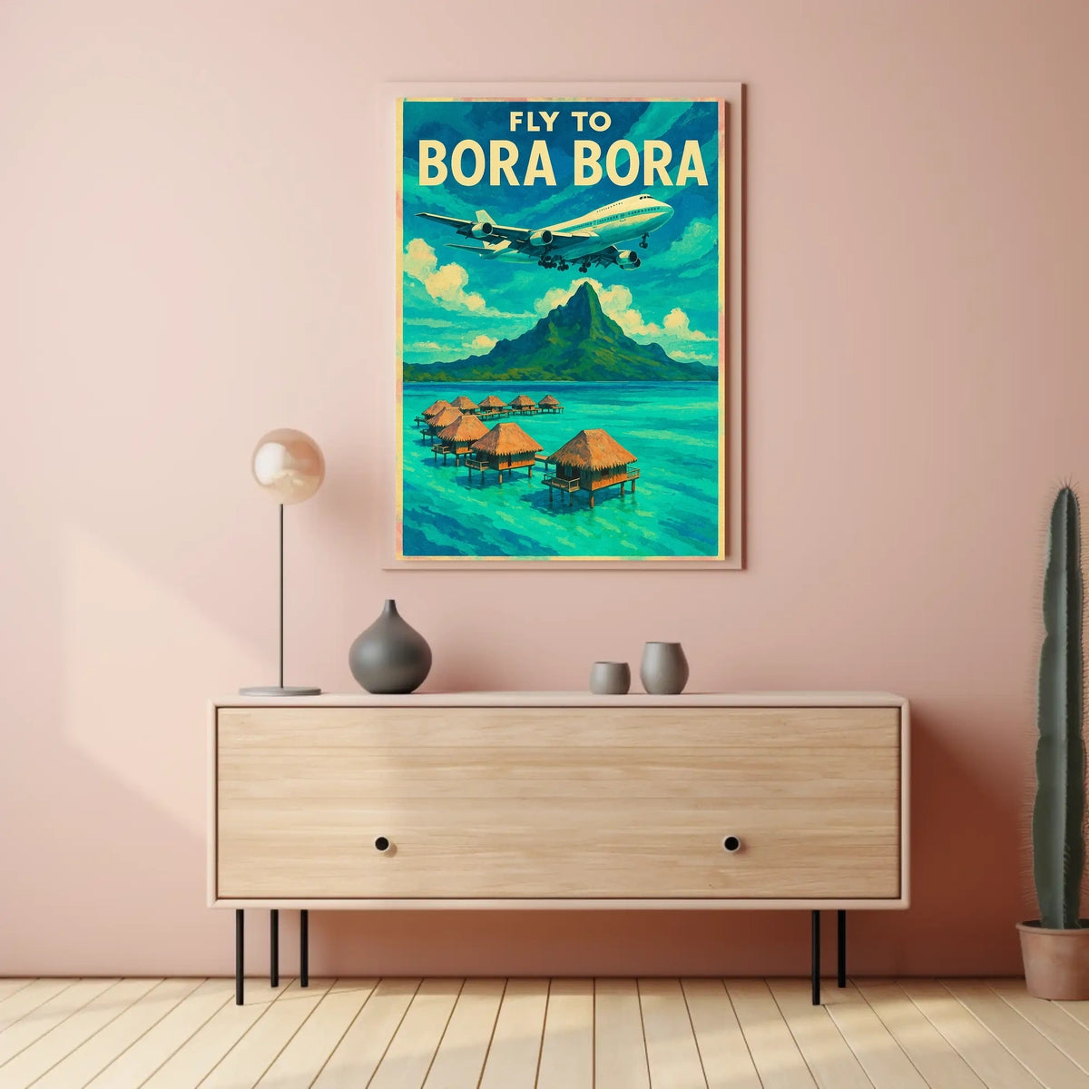 Fly to Bora Bora Poster