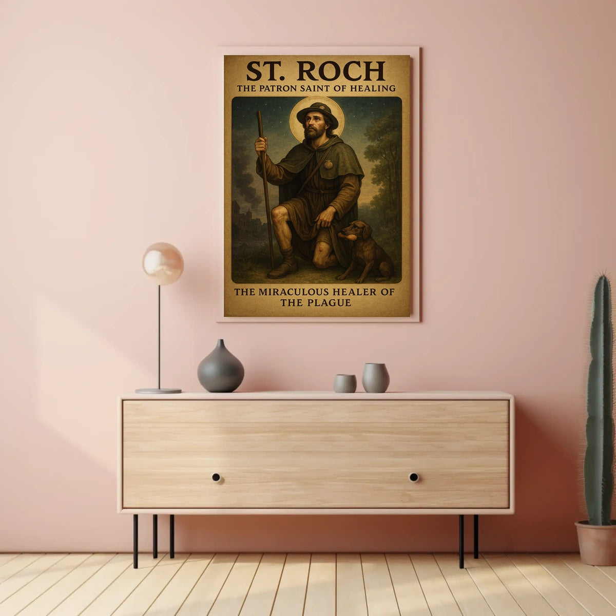 St. Roch The Patron Saint of Healing Poster