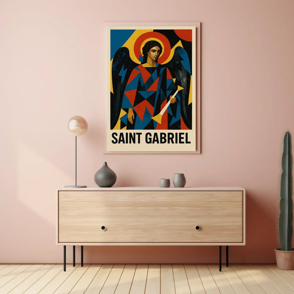 Saint Gabriel Religious Iconography Art Poster