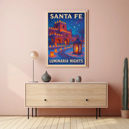 Santa Fe Luminaria Nights Poster