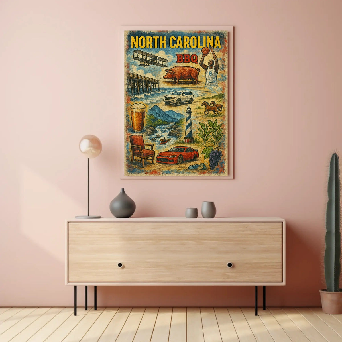 North Carolina Highlights Poster