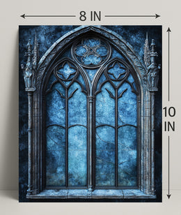 Gothic Window Elegance Poster
