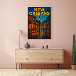 New Orleans Nightscape Poster