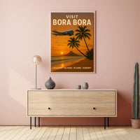 Bora Bora Sunset Adventure Travel Poster PosterGoat