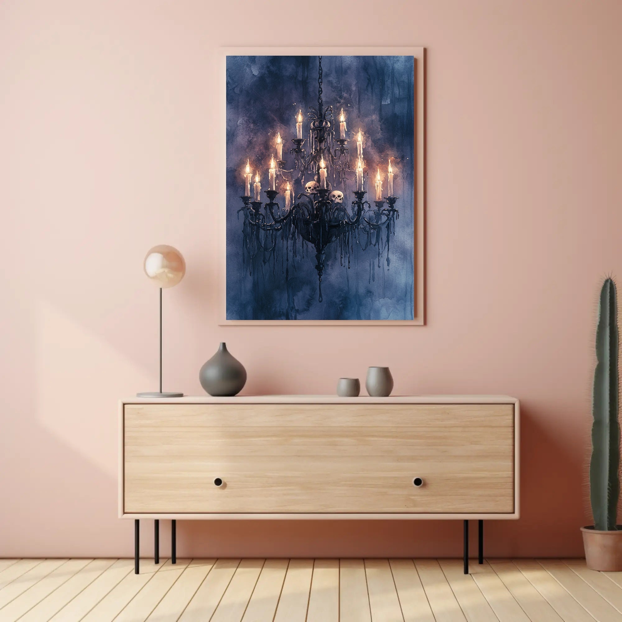 Gothic Chandelier Poster