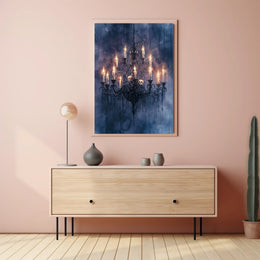 Gothic Chandelier Poster
