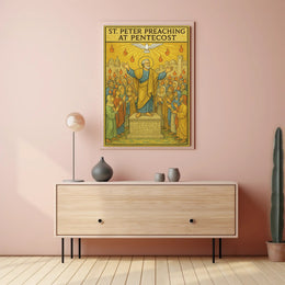 St. Peter Preaching at Pentecost Poster PosterGoat