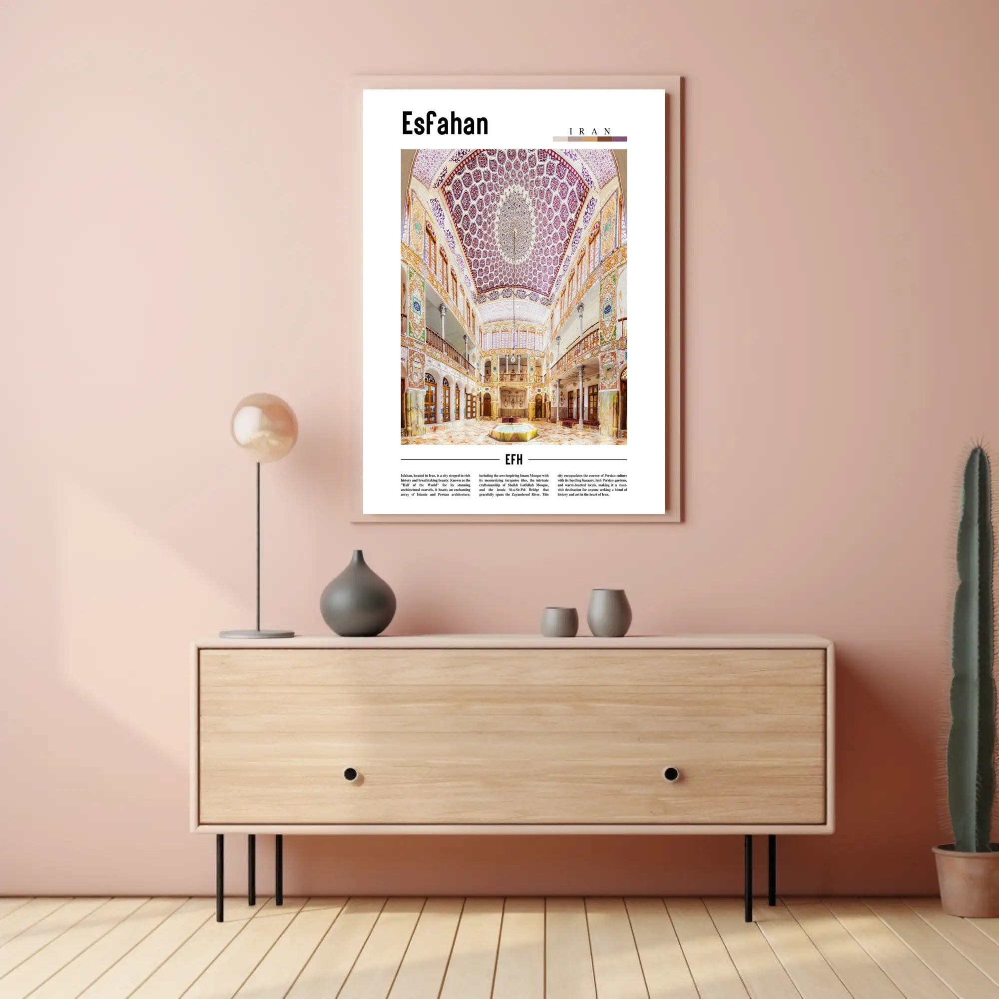 Esfahan Persian Architecture Wonders Cultural or Heritage Poster PosterGoat