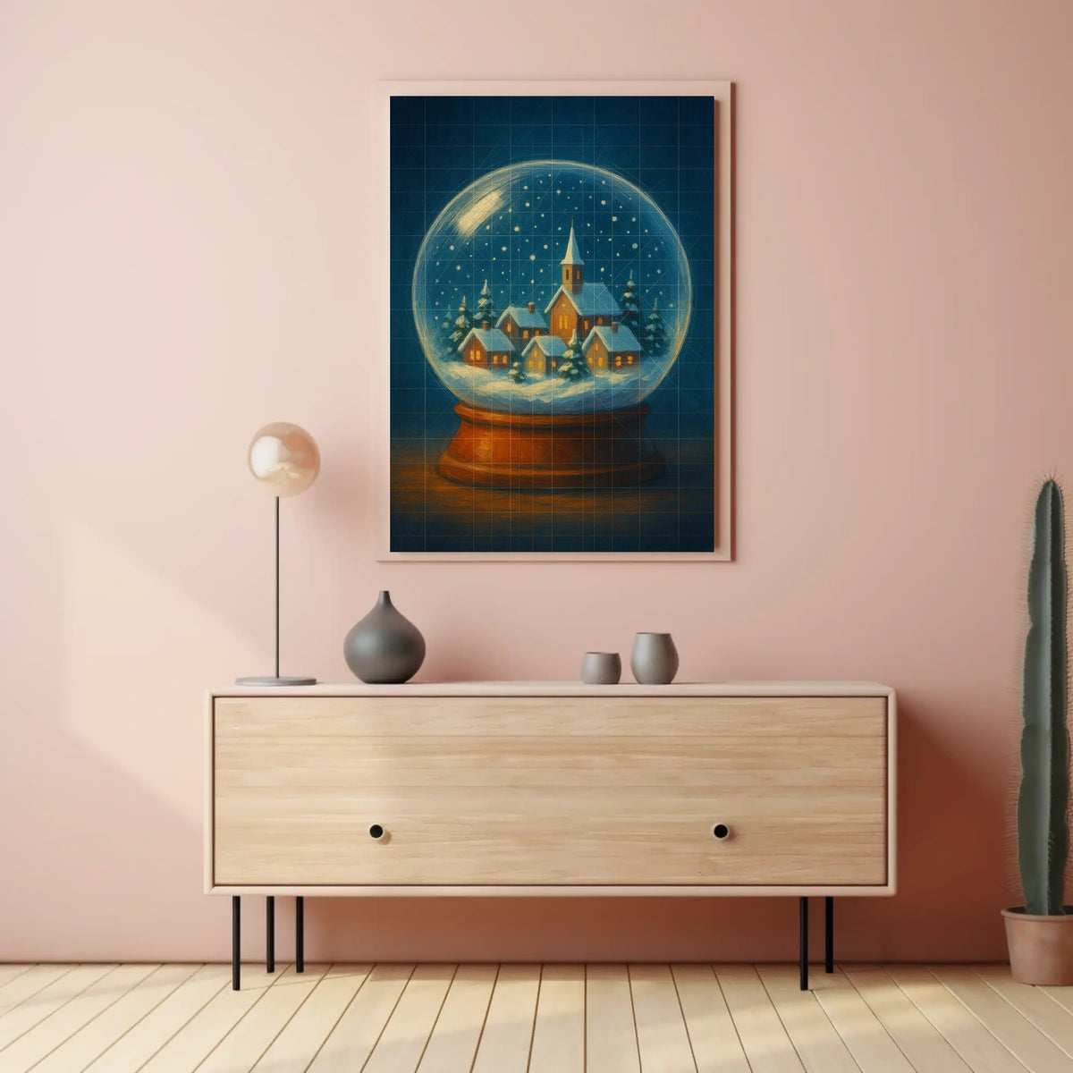 Winter Wonderland In A Snow Globe Poster