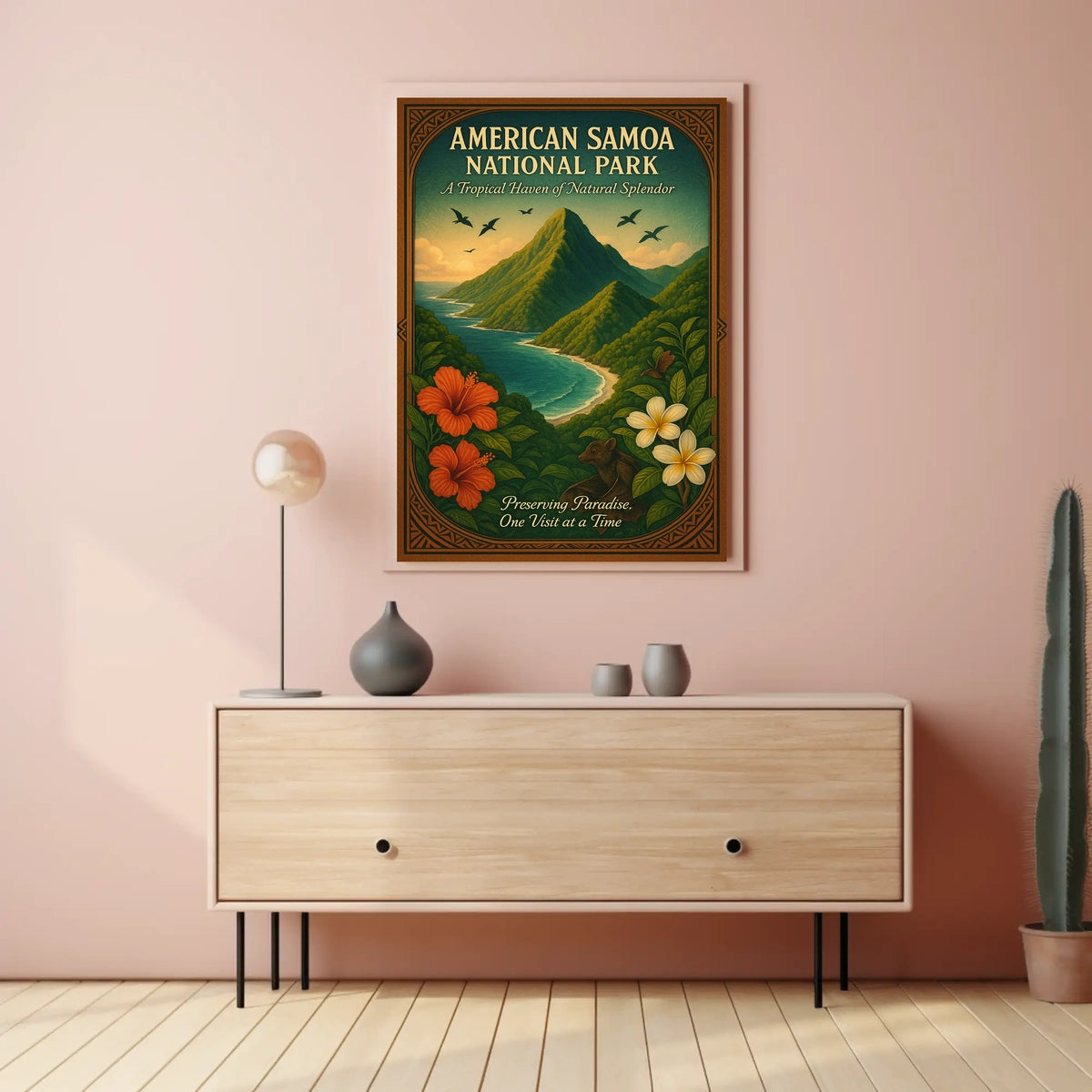 American Samoa National Park: Tropical Paradise National Park Poster