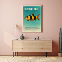 Clown Loach Fish Wall Art Print Decor PosterGoat