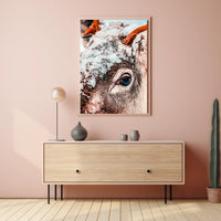 Winter Serenity: Photorealistic Reindeer in Snowy Landscape