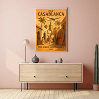 Fly Casablanca The Magic Begins Here Poster