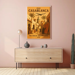 Fly Casablanca The Magic Begins Here Poster