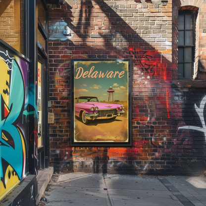 Delaware Vintage Poster