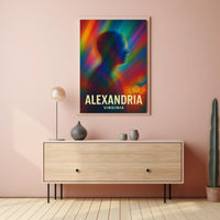 Vibrant Alexandria Abstract Art Poster: Modern Design