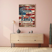 Freedom Family Fireworks Poster