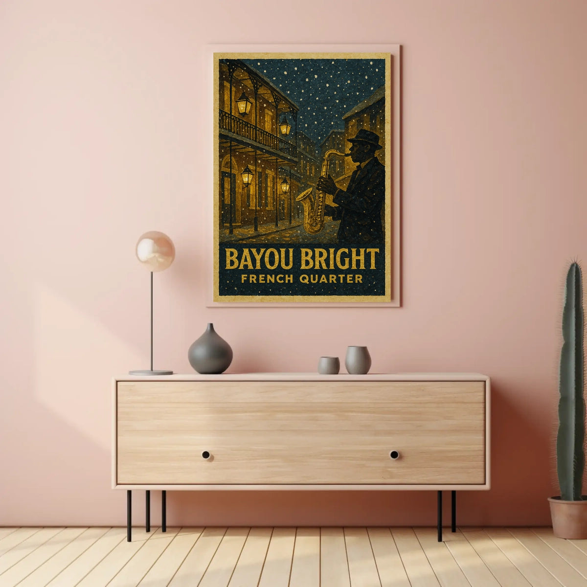 Bayou Bright French Quarter Poster