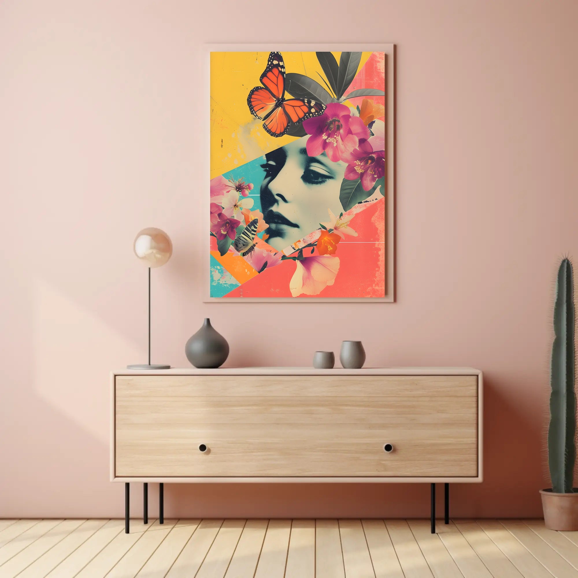 Floral Dreamscape Poster Vintage Botanical Wall Art