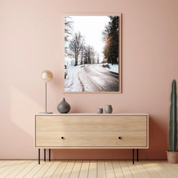 Winter Roadscape Poster