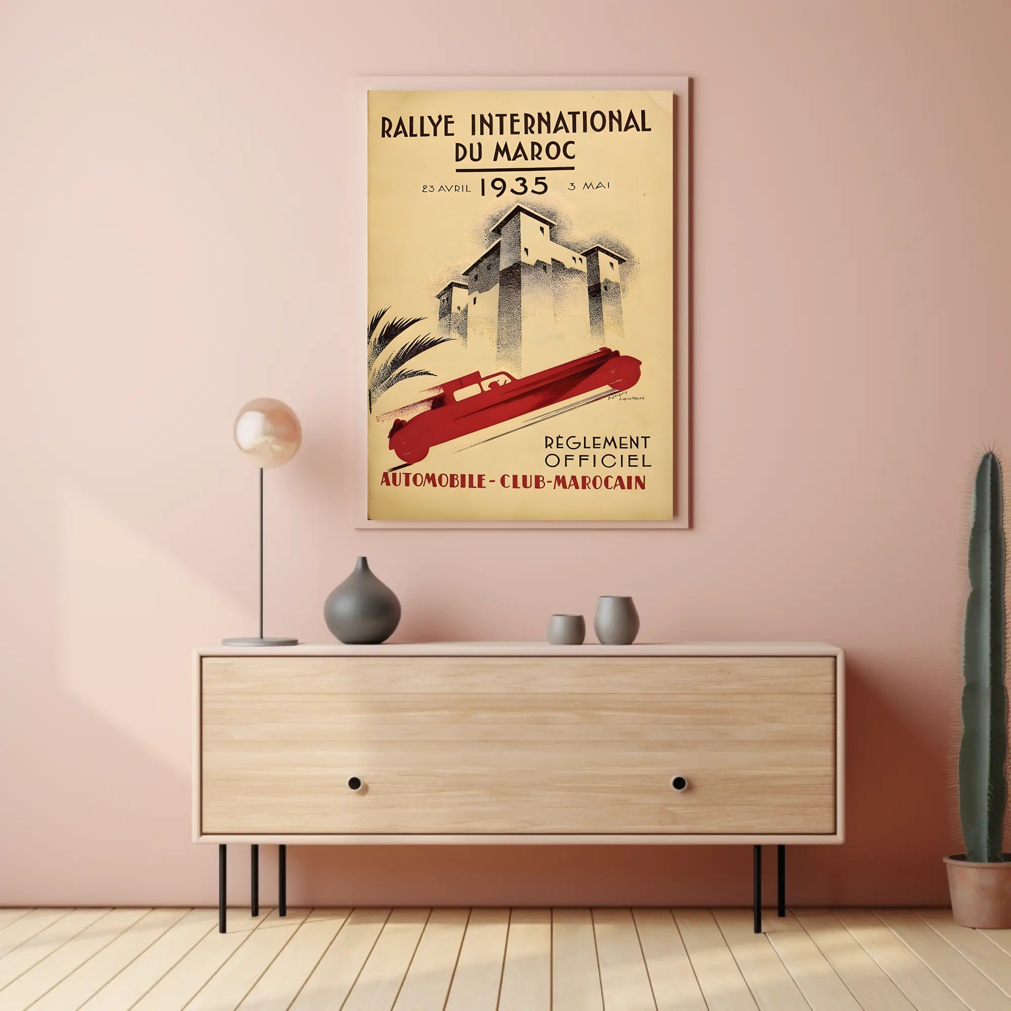Rallye International du Maroc 1935 Poster