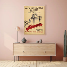 Rallye International du Maroc 1935 Poster