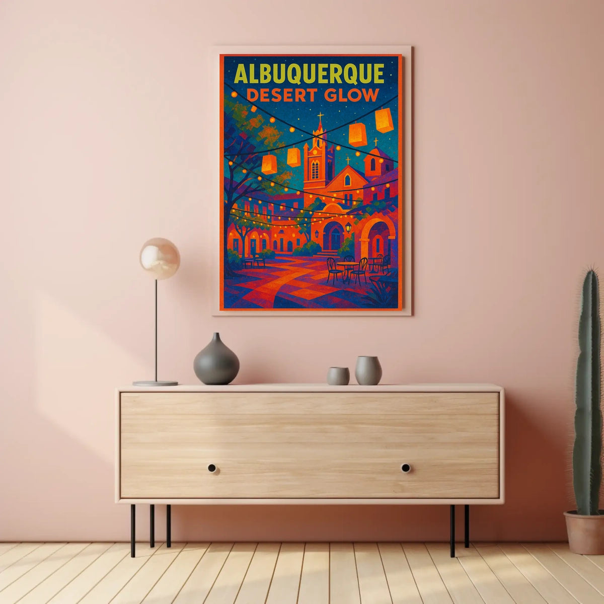 Albuquerque Desert Glow Poster