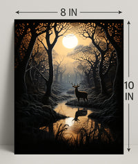 Enchanted Forest At Dusk Poster