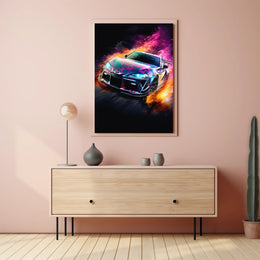 Sleek Modern Sports Car Poster for Thrill Seekers