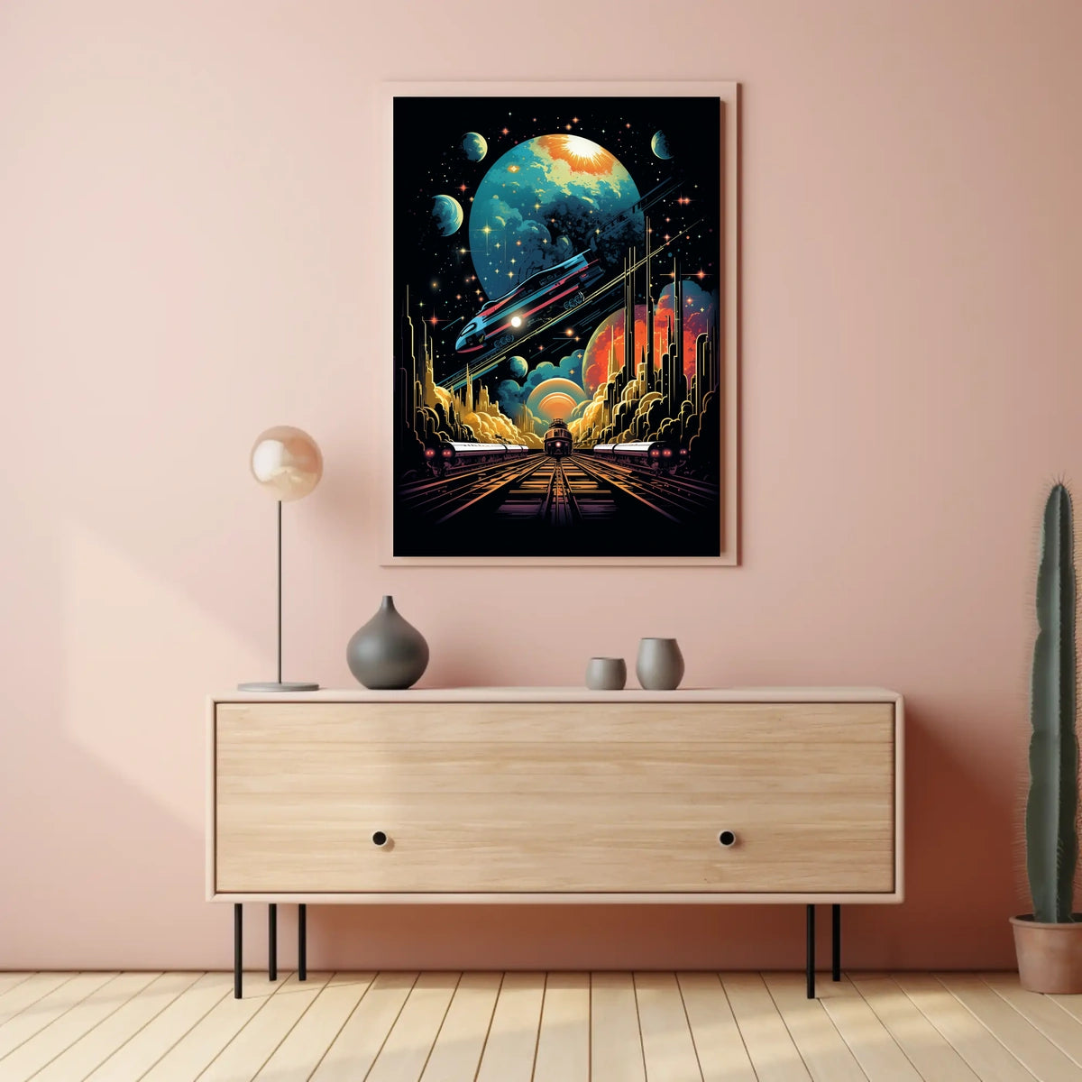 Cosmic Railways Poster