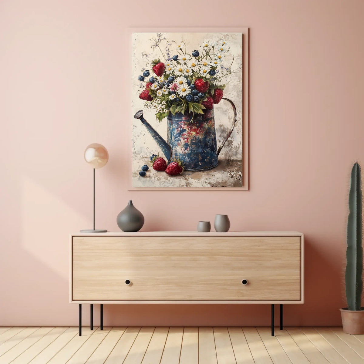 metal watering can Poster