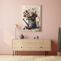 metal watering can Poster
