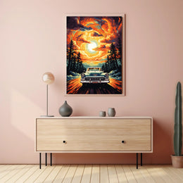 Journey Through The Fiery Skies Poster