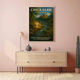 Chickasaw Nation Mineral Springs And Poster