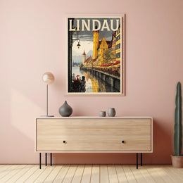 Lindau A Picturesque Lakeside Town Poster