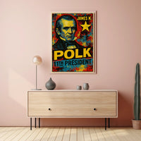 James K. Polk 11th President of the United States Graffiti Pop Art Poster
