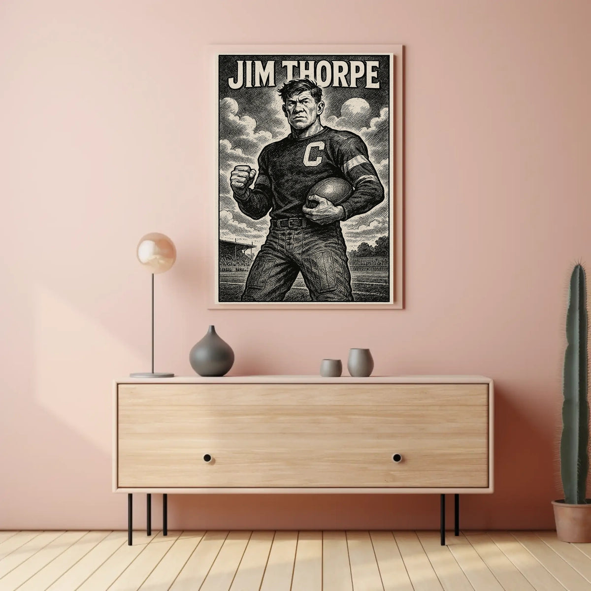 Jim Thorpe Legendary Athlete Poster