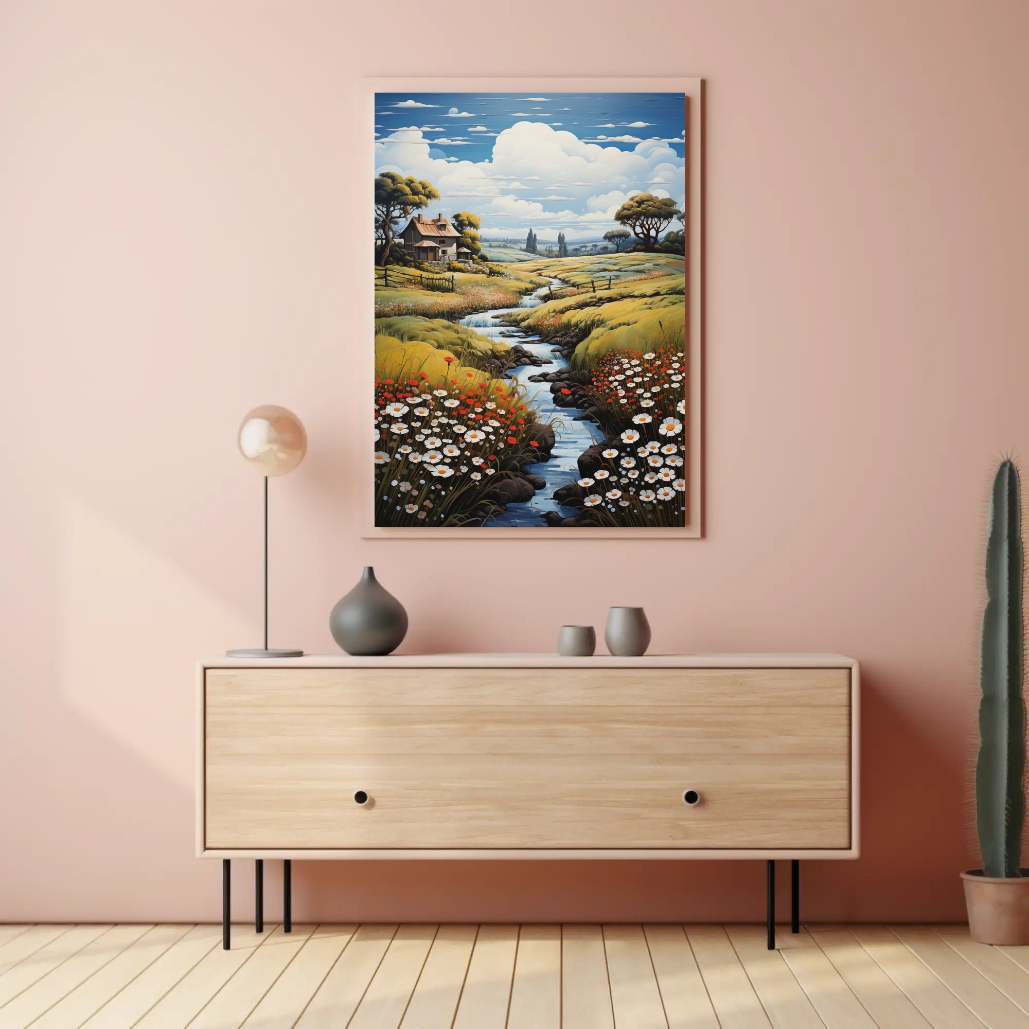 Timeless Pastoral Landscape Artwork for Home Decor Poster
