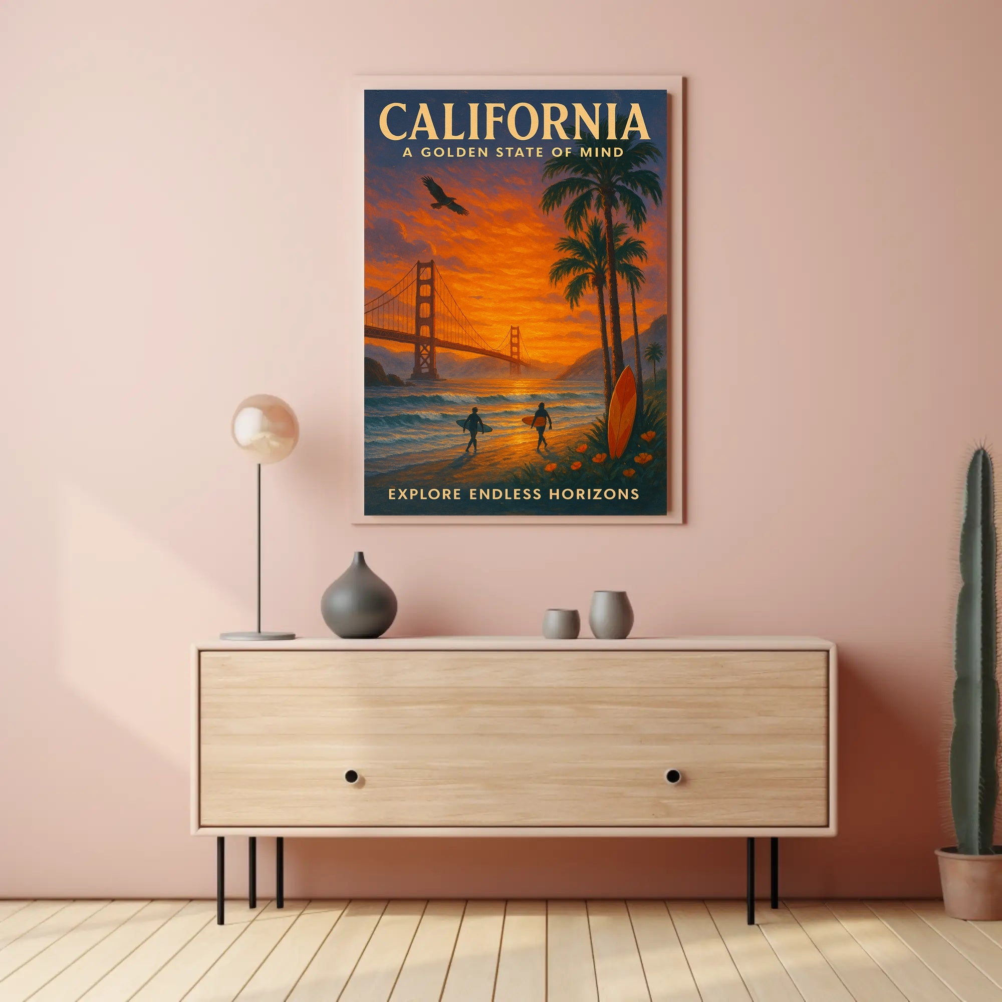 California A Golden State Of Mind Poster