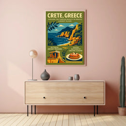 Crete's Timeless Beauty: Vintage Travel Poster