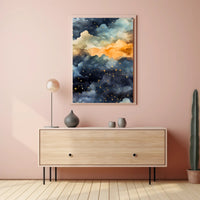 Dreamy Celestial Night Sky: Space or Astronomy Poster