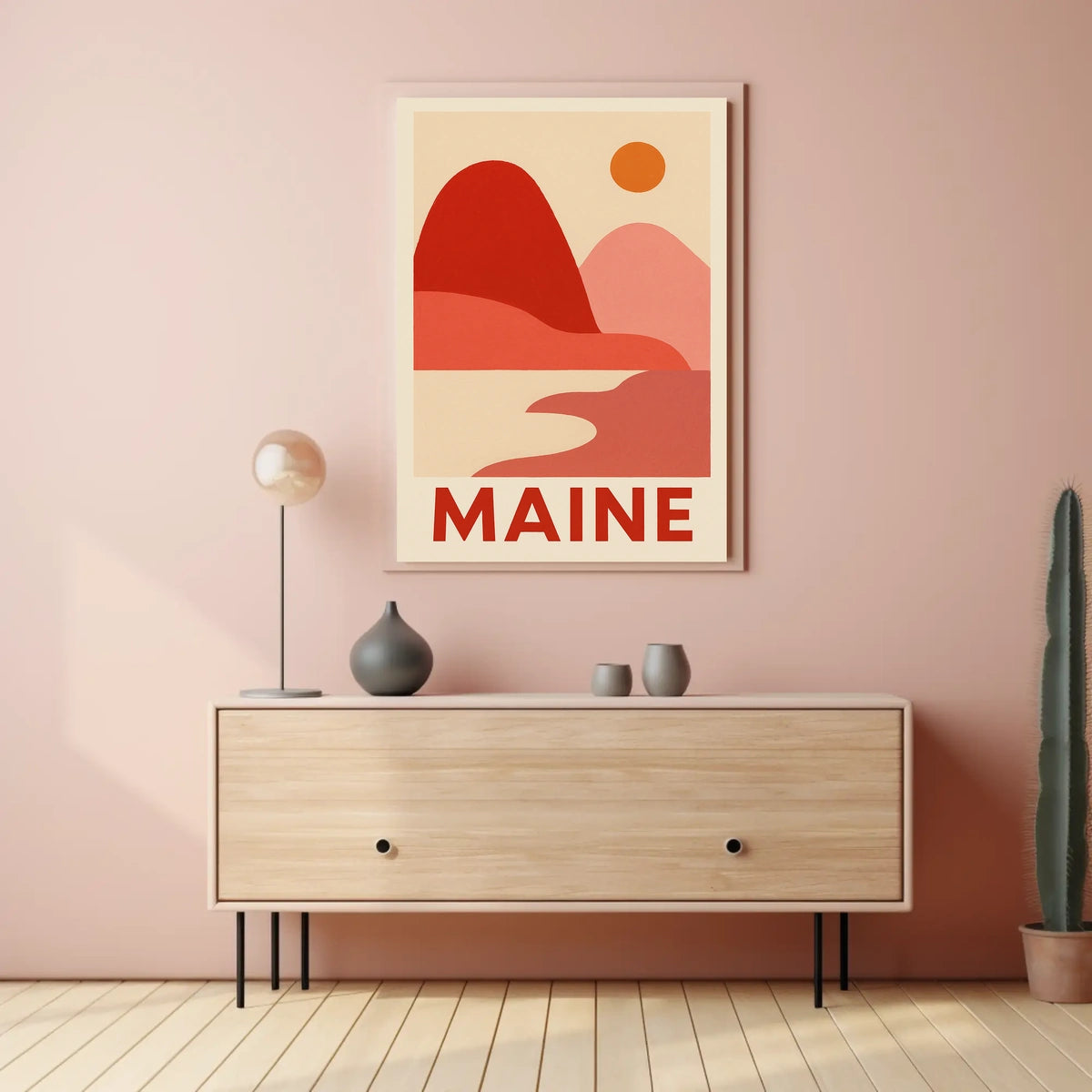 Maine Landscape Art Poster