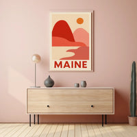 Maine Landscape Art Poster