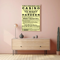 Vaudeville Escape Artist Hardeen Early 20th-Century Heritage Poster