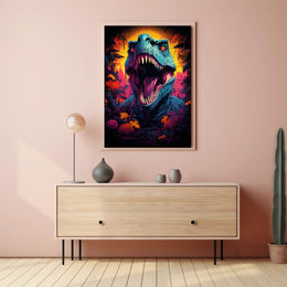 Roaring Jurassic Poster PosterGoat