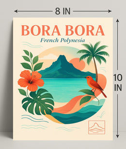 Bora Bora French Polynesia Poster PosterGoat