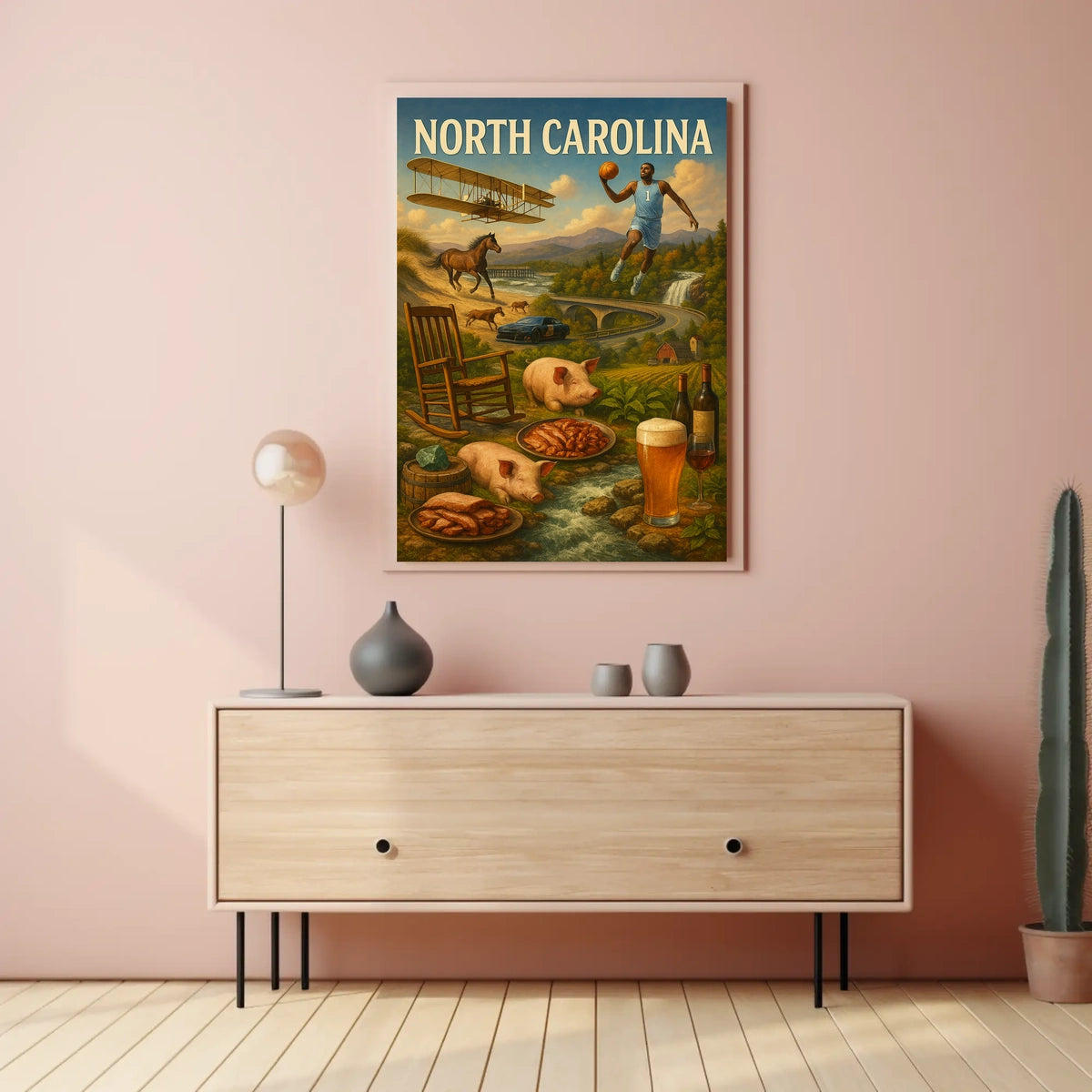 North Carolina A Celebration of Heritage Poster
